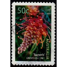 Australia 2003 Flower 50c Used P&S Stamp Grevillea