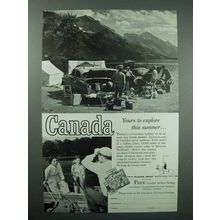 1958 Canada Tourism Ad - Yours to Explore This Summer