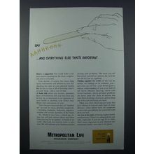 1962 Metropolitan Life Insurance Ad - Say Ahhh