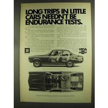 1972 Chevrolet Vega Ad - Long Trips in Little Cars