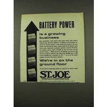 1973 St. Joe Minerals Corporation Ad - Battery Power