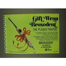 1973 Squibb Broxodent Automatic Action Toothbrush Ad
