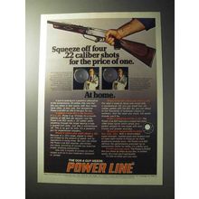 1977 Daisy Power Line 822 Rifle Ad - Squeeze off Shots