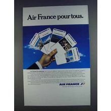 1980 Air France Ad - Pour Tous