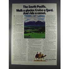 1980 Air New Zealand Ad - Walk a Glacier