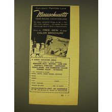 1958 Massachusetts Dept. of Commerce Ad - Fun-lovin' families love