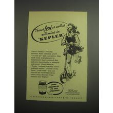 1948 Burroughs Wellcomb Kepler Ad - There's food as well as vitamins in Kepler