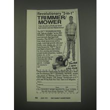 1991 DR Trimmer/Mower Ad - Revolutionary "2-in-1" Trimmer/Mower