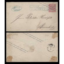 Germany North State Postal Sta. 1868 Berlin #8 to Bronberg, G. Muller agent