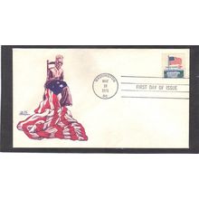 FDC Bazaar 1338F 8c Flag (Cachet-U/A) CV40709