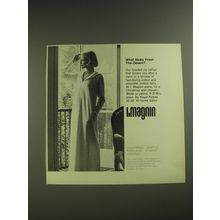 1974 I.Magnin Hooded Zip Caftan Ad - What news from the desert?