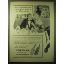 1948 Hoffman Club Soda and Ginger Ale Ad - After-Theatre Crowd gather at Nino's