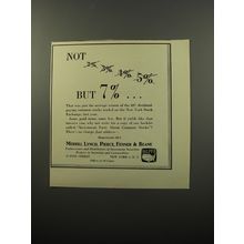 1950 Merrill Lynch, Pierce, Fenner & Beane Ad - Not but 7%