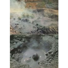 Pozzuoli Crater Boiling Volcano Lava 2x Vintage Italian Postcard s