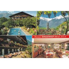 Pensione Winzerhof Merano Italy Hotel Postcard