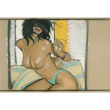 Nico Vrielink 1989 Risque Painting Postcard