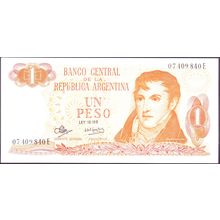 1970 Argentina Banknote 1 Peso