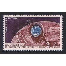 Wallis and Futuna Space 1st Trans-Atlantic Satellite Link Airmail 1962 MNH