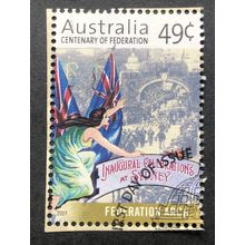 AUSTRALIA 2001 SG 2062 USED 'FEDERATION' Sheet #2
