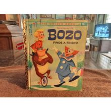 Little Golden Book Bozo Finds A Friend By Tom Golberg (A) Edition FN/VF 7.0 1962