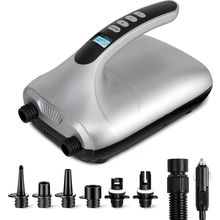 Serenelife Electric Paddle Board Pump - Portable 20 PSI Dual-Stage Air Compresso