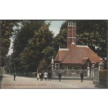 Entrance, Handcross Park, Sussex, c.1908 - Harry Tullett Postcard