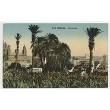 GRAN CANARIA Las Palmas Panorama early 20th C. RPPC Rodrigues 26 Spain.