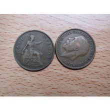 GB 1927 George V 1/2d Half Penny Coin