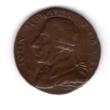 Great Britain. John Howard, Halfpenny 1792. dy16244