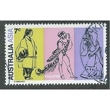 AUS 1970 7c 'ASIA - THEATRE' FINE USED (EBID44-485)
