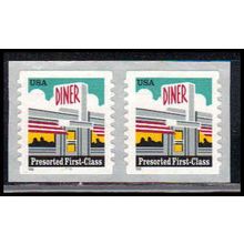 3208Av 25c Diner Very Fine MNH CNP Left 11111 SQ PA1943