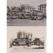 Marble Arch Currants London Bus Advertising Victorian Notting Hill Tram Postcard