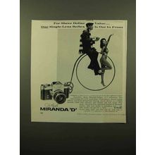 1960 Miranda D Camera Ad - For Sheer Dollar Value
