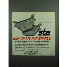 1989 SBS Scandinavian Brake Systems Brake Pads Ad