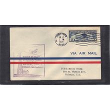 1st Flight C10 10c Spirit of St. Louis (Unkn Cachet-Typed/A) CV00899