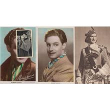 Robert Donat Photogravure Old Facimile Signed 4x Postcard Cigarette Card s
