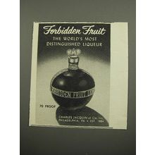 1955 Forbidden Fruit Liqueur Ad - Forbidden fruit