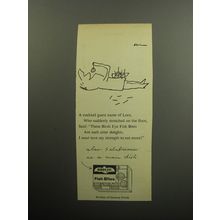 1957 Birds Eye Fish Bites Advertisement - A cocktail guest name of Lore