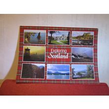 multiview, EXPLORING SCOTLAND country used postcard 1991 pm =