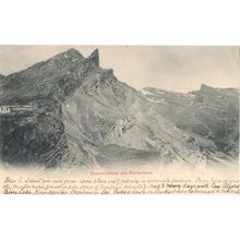 Gemmi Hotel Rinderhorn Sent By Visitor 1901 Switzerland Postcard