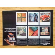 1976 Polaroid Camera Vintage US Print Advert, 70s Ephemera