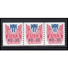 CVP33 30c Shield Very Fine MNH Strip of 3 PA5332