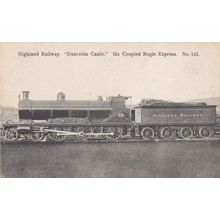 Dunrobin Castle Highland Railway Train Bogie Express Antique Postcard