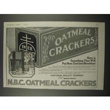 1918 National Biscuit Company Oatmeal Crackers Ad