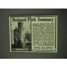 1918 National Park Seminary Ad - The Castle Club