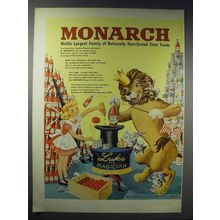 1948 Monarch Tomato Catsup Ad - World's Largest Family