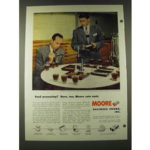 1948 Moore Business Forms Ad - Food processing? Here, too, Moore cuts costs