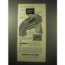 1950 Cannon Electric Plugs Ad - Those in Know Demand