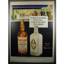 1950 Gilbey's Spey-Royal Scotch & London Dry Gin Ad