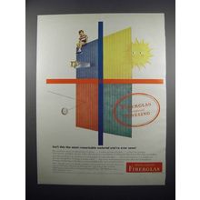 1954 Owens-Corning Fiberglas Reinforced Paneling Ad